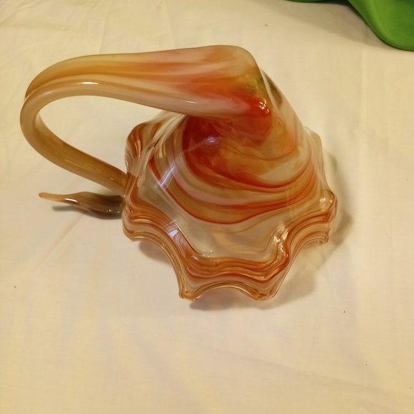 Mid Century Art Blown Glass Swan - Picture 9 of 14